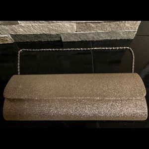 Payless Gold Glitter Purse Handbag Clutch